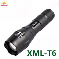 Tactical bycicle bike diving LED Flashlight 1000 Lumens XM-L T6 LED Flash light Torch Zoomable Flashlight Torch Lanternas 18650