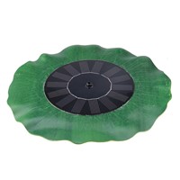 LumiParty 7V 1.4W Solar Water Pump Waterproof Green Decorative Fountain Pond Brushless Water Pump Lotus Leaf Portable for Garden