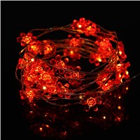 2M 20LED Holiday LED String Light Sun Flower Shape Button Battery Powerd for Fairy Christmas Tree Wedding Party Decoration lamp