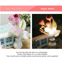 10 PCS Night Light US Plug AC 220V Flower Night Light Christmas Home Desk Festival Decoration Lamp