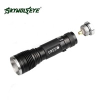1Pc Camping Outdoor Tactical Flash lights  2500 LM 3 Modes  XML T6 LED Light Mini Zoom Flashlight