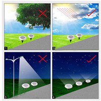 5pcs/Lot Trecaan 4 Leds Solar Underground Light Outdoor Garden Solar Buried Floor Lamps for Garden Yard Square Landscape Path