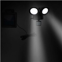 HGhomeart 22LED twoheaded sensor light body induction solar garage yard lamp led motion sensor lights garden wall lamp spotlight
