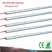 50X DHL  LED Strip Light 1M SMD5730 LED Light Strike IP65 Counter Light  Display Box Shelf Lighting Mirror Light