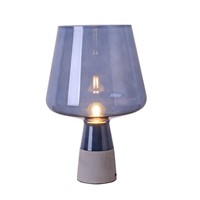 Post-modern Retro Loft Cement Glass Led E14 Table Lamp For Living Room Bedroom Bar Deco H 30/38cm 1626