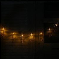 2m 20 LED Battery Fairy Lights 20 Rose Gold Metal Frame Light String for Party Night Xmas Wedding Garden New Year Decorations
