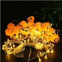 96pcs LED Strip Pumpkin Fairy Lights LED Curtain String Lights For Halloween Lighting Party Decoration Layout Props Light