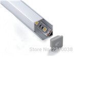 200 X 1M Sets/Lot 90 degree corner aluminium profile led strip and right angle alu channel for closet or kitchen led lamp