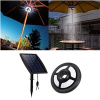 36 LEDs Portable Patio Umbrella Light 2.5W 6V Solar Panel and USB Rechargeable Lamp for Garden Camping Tent Outdoor Use