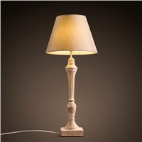 American country garden cloth table lamps art retro study bedroom bedside decoration do old decorative table light ZA82650