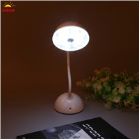 USB Rechargeable Adjustable Touch LED Laptop Desk Bed Table Lamp Reading Light Table Night Light moon lamp White