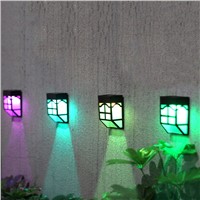 Kitop Wall Mounted Solar power led light Wall Lamp Multicolor lighting for Garden Yard Patio Entrance Cycling+Lock+OFF mode