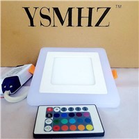YSMHZ LED Panel Light Remote Control Dimming Colors Round Square Shape 3W 6W 12W 100-265V LED Panel Light