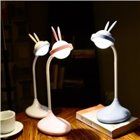 New Energy Saving Rabbit USB Lamp Touch LED Eyeshield Children Cartoon Light Table Night Lamp Rabbit rechargeable led touch lamp