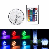 4pcs 10leds RGB LED Underwater Light IP67 Waterproof Swimming Pool Light LED Submersible for Party Piscina Pond + Remote Control