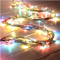 4m/157.48inch 100 Led Light Heads Colorful LED String Lights Wedding Twinkle Lamps Party Christmas Tree Decor 6 Colors Changed