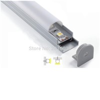 50 X 1M Sets/Lot round shape led strip aluminum channel and half moon alu profile for ceiling or pendant lamps