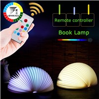 Coversage Led Night Light Table Desk Decorative Novel Colorful Book Bedroom Children Kids Baby Sleeping USB Rechargeable Lamp