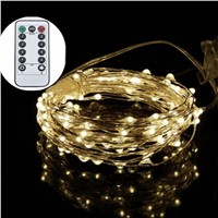 TSLEEN 5M 50 LED String Light Garland Fairy Lights 4.5V Silver Copper Wire Battery For Christmas Wedding Silver Wire LED Light
