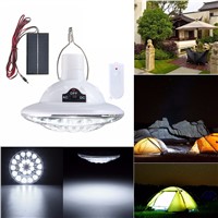 22 LED Solar Light Outdoor Garden Light Solar Powered Yard Hiking Tent Camping Hanging Lamp With Remote Control Pure White