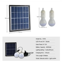 [DBF]Waterproof IP65 Solar Powered LED Bulb 2835 SMD 3W*2 White LED Solar Double Bulbs for Garden Outdoor Camping LED Spotlight
