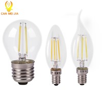 Vintage Edison Led Candle Lights Bulb 220V LED Filament Bulb Lamp E27 E14 C35 g45 Style 2W 4W COB Energy Saving Lamps for Decor