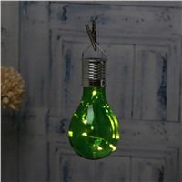 Christmas Solar Light Colorful Bulb Sunlight for Garden Home Decoration Holiday Festival Copper Wire Party Lighting
