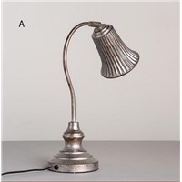 Nordic retro old creative white table lamps fashion simple iron office bedroom bedside study desk lamp lighting ZA825631