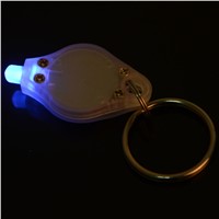 New Mini UV LED Light Flashlight Keychain ID Currency Passports Detector