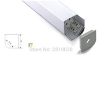 100 X 1M Sets/Lot right angled aluminium profile for led strips and 90 corner led channel for cabinet or kitchen lamp