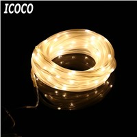ICOCO Waterproof 100 LEDs Copper Wire Solar Powered Fairy String Light for Outdoor Chirstmas Wedding Party Festival Home Decor