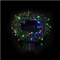 10M Waterproof Rattan Light 100 LED Solar String Light White/Warm White/ Colorful Fairy Light Holiday Christmas Decoration P15