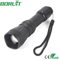 Boruit Aluminum 1200LM XM-L2 LED Tactical Flashlight 5-Mode Zoomable Flash Lantern Torch for Fishing Light Lamp by 18640 Battery