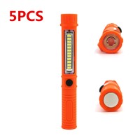 5PCS/lot Hot 13 LED Mini Pen Handle Night Work Light Flashlight Hand Torch 3*AAA batteries Powered Mini Pen Flashlight
