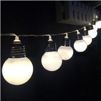 BEIAIDI Solar 6M 20 Led G50 Globe Bulbs LED String Light Solar Led Christmas Lights Fairy Home Wedding Garden Pendant Garland