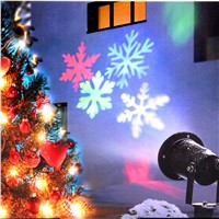 Aimbinet Christmas Snowflake Spotlight Waterproof Light Projector 12W Landscape LED Projector Multicolor Snowflake Outdoor Light