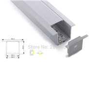 50 X 1M Sets/Lot Al6063 T6 aluminium led profile and large T profile channel for ceiling or recessed wall lights