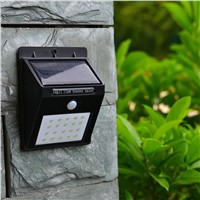 20 LED Solar Lamp Waterproof IP65 Solar Light Power Garden LED Solar Light Outdoor ABS Wall Lamp P37