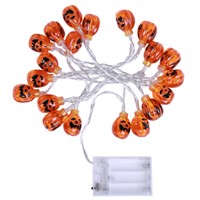 20LED Halloween Pumpkin String Light Party LED Light Battery Operated Home garden Outdoor Hanging Decoration Light