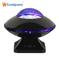 LumiParty LED Speaker Projection Lamp RGB UFO Crystal Ball Auto Rotating Xmas Starry Light Disco Party Night Light