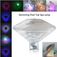 1Pc RGB LED Underwater Floating Light Swimming Pool Pond Tub Spa Disco Light Lamp 6 Mode For 3xAAA Battery