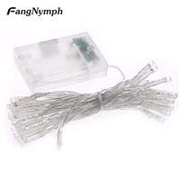FangNymph 2M/4M LED String Lights Battery Powered Fairy String Lighting for Christmas Wedding Party new year decoration