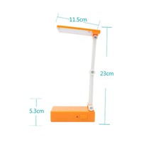 LAIDEYI 12 LED Dimmable Desk Lamps LED Foldable Built-In Battery Table Lamp For Student Study Reading And Emergency Lighting
