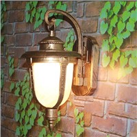 AC85-265V Retro European waterproof outdoor Wall lamps E27 lamp Bronze garden terrace Corridor Yard Road Wall lights