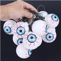 16 lamps Halloween Glowing Spooky Eyeball String Light Set Indoor/Outdoor Party Decoration Light for Bar Nightclub Light String