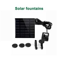 LumiParty LED Solar Powered Fountain Pump 7V Energy-Saving Submersible Solar Water Pumps For Garden Pond