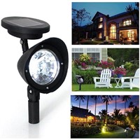 Adjustable Solar Spot Light 3 LED Landscape Garden Green Lawn Path Lamp Outdoor