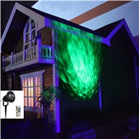 Aimbinet Outdoor Lawn RGB LED Water Wave Ripple Effect Stage Light Projector with Remote for Outside Inside House,Holidays,Party