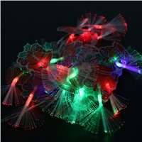 AA Battery Powered 3.2M 20LED Santa Claus Christmas Decoration Bell Lights Fiber Optic String Light For Wedding Party Decoration
