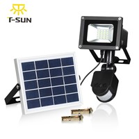 T-SUNRISE Solar Flood lLight 10W Outdoor Lighting Solar Floodlight Motion Sensor Waterproof IP65 Solar Spotlights Garden Lamp